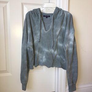 Tie Dye Cropped Hoodie